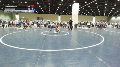 105 lbs Quarters - Tajuan Davis, Team Tulsa Wrestling Club vs Aiden Hillis, Tough N Technical