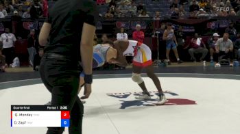 74 lbs Quarterfinal - Quincy Monday, Titan Mercury Wrestling Club (TMWC) vs Doug Zapf, Titan Mercury Wrestling Club (TMWC)