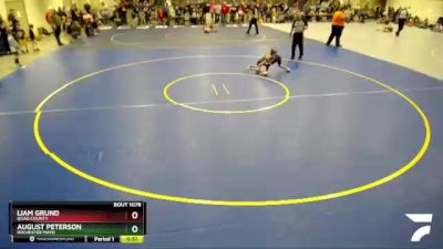 57 lbs Semifinal - Liam Grund, Quad County vs August Peterson, Rochester Mayo