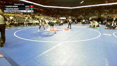 175 Class 1 lbs 1st Place Match - Braxton Ernst, Lafayette County vs Carter Harms, Maysville