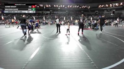 61 lbs Consi Of 8 #2 - Asher Brady, Spazz Wrestling vs Braydon Davie, Washington Y