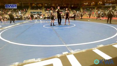 112 lbs Quarterfinal - Eric Rooster, Henryetta Knights Wrestling Club vs Allison Smith, Tulsa Blue T Panthers