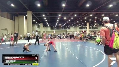 75 lbs Round 4 (6 Team) - Gaelan Whitworth, Gladiator WA vs Mike Hinson, Rabbit WC