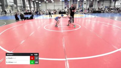 100 lbs Rr Rnd 1 - Jordan Kadir, Elite NJ Elem Squad vs Sam Kline, What's Poppin?