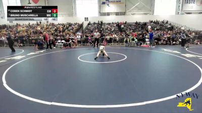 70 lbs Quarterfinal - Coben Schmidt, District 3 Wrestling vs Bruno Muscarella, WRCL Wrestling Club