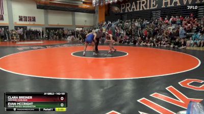 142-151 lbs Round 1 - Clara Breiner, Western Dubuque vs Evan McCright, Cedar Rapids Washington