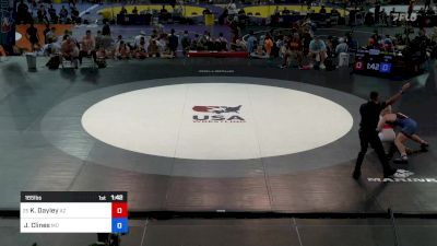 165 lbs Rnd Of 128 - Kash Dayley, AZ vs Jeremiah Clines, MO