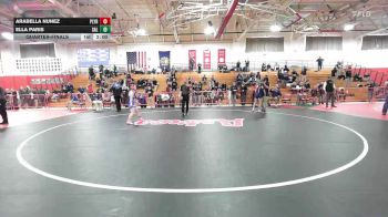 100 lbs Quarterfinal - Arabella Nunez, Plymouth vs Ella Paris, Salem