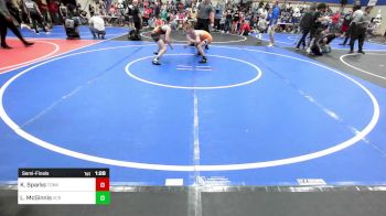 96 lbs Semifinal - Kamden Sparks, Tonkawa Takedown Club vs London McGinnis, Victory Combat Sports