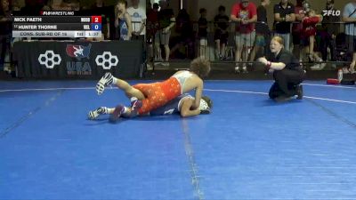 105 lbs Cons. Sub-rd Of 16 - Nick Paeth, Woodshed vs Hunter Thorne, Victory Elite