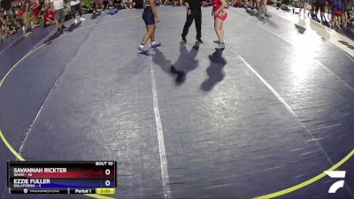 165 lbs Quarters & Wb (16 Team) - Savannah Rickter, Idaho vs Ezzie Fuller, Oklafornia