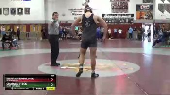 220 lbs Champ. Round 1 - Brayden Kobylinski, Desert Ridge vs Charles Steck, Faith Lutheran