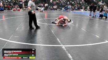 138 lbs Round 3 (16 Team) - Braxon Rynearson, Broken Bow vs Braxton Hatch, Minden