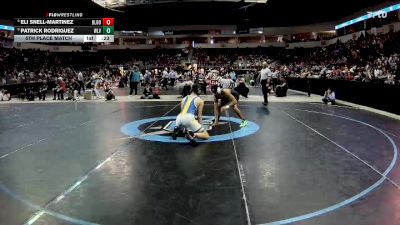 4A 152 lbs 5th Place Match - Eli Snell-Martinez, Bloomfield vs Patrick Rodriguez, West Las Vegas