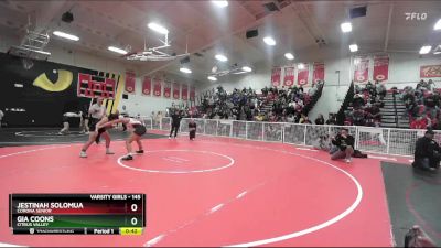 145 lbs 3rd Place Match - Jestinah Solomua, Corona Senior vs Gia Coons, Citrus Valley