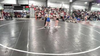 130 lbs Cons. Round 1 - Taylor Zotter, Berthoud vs Corrine Gaby, Wheatland