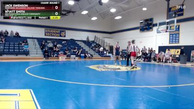 141 lbs Champ - Round 1 (16 Team) - Jack Swenson, Northern Oklahoma College-Tonkawa vs Wyatt Smith, Southwestern Oregon Community College