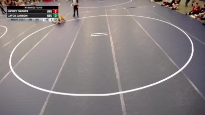 12U - 160 lbs Cons. Round 3 - Henry Sather, Lakeville Youth Wrestling Association vs Jayce Larson, Forest Lake Wrestling Club