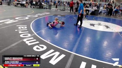 40 lbs Rr1 - Aven Sanchez, Marathon Wrestling Club vs Hadley Bingaman, North Pole Wrestling Club