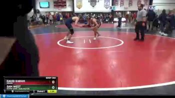 160 lbs Round 3 - Sam West, Notre Dame, Burlington vs David Karam, Solon