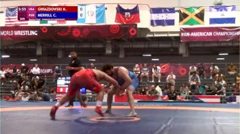 125 kg Quarterfinal - Nick Gwiazdowski, USA vs Charles Merrill, PUR