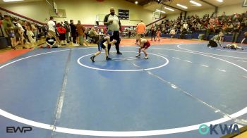 55 lbs Consi Of 4 - Lowen Johnson, Lincoln Christian vs Caleb Bontrager, Victory Youth Wrestling