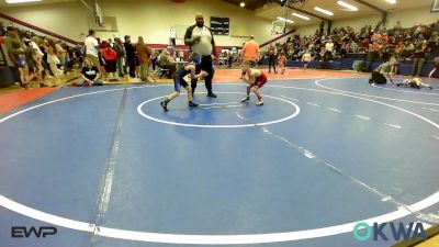 55 lbs Consi Of 4 - Lowen Johnson, Lincoln Christian vs Caleb Bontrager, Victory Youth Wrestling
