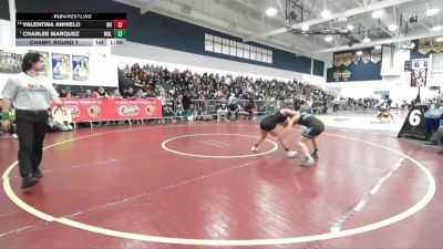 125 lbs Champ. Round 1 - Charlee Marquez, Walnut vs Valentina Anhielo, Newport Harbor