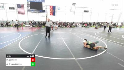 78 lbs Consi Of 8 #2 - Mason Carr, Carr vs Anzor Archvadze, Savage House Wrestling Club