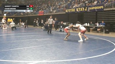 115 lbs Consy 2 - Garrett Ciampoli, Tyrone vs Chase Brown, Bishop McCort
