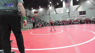 52 lbs Quarterfinal - Wesley Garza, Sperry Wrestling Club vs Monty Daugherty, Victory Grappling Club