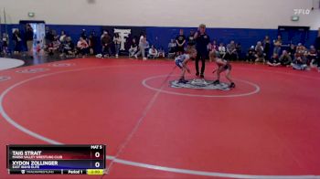 56 lbs Semifinal - Taig Strait, Marsh Valley Wrestling Club vs Xydon Zollinger, East Idaho Elite