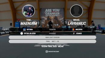 Tom Maenurm vs Mihail Lavraniuc 2026 UIJJ OCEAN TRIAL MILANO