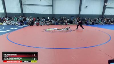 36-39 lbs Round 1 - Ezaleigh Sampson, Mt Adams Wrestling Club vs Oliver Evans, NWWC