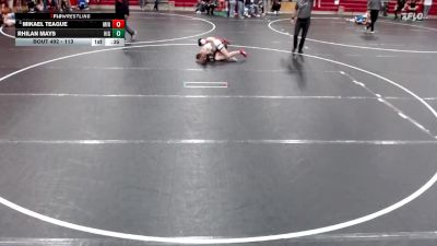 113 lbs Cons. Semi - Rhilan Mays, Highland vs Mikael Teague, Minico