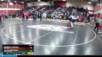 285 lbs Quarterfinal - Jacob Norcross, Bishop Gorman vs General Laupapa, Western.