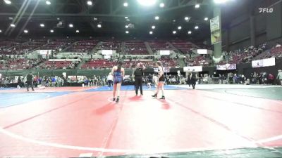 123 lbs Semifinal - Claire Buck, Chinook Wrestling Club vs Jaycelynn Bowles, Touch Of Gold Wrestling Club