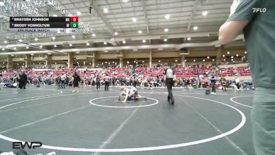 100 lbs 5th Place Match - Brayden Johnson, Mile High vs Brody VonHoltum, Black Fox