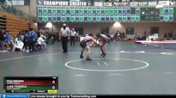 170 lbs Cons. Round 4 - Max Brown, Scripps Ranch vs Luke Fonseca, Vista Murrieta