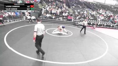 5A 130 lbs Cons. Round 2 - Allie Cannon, Wasatch vs Ayesis Cameron, East