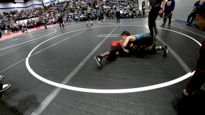 64 lbs Consolation - Anthony Stewart II, Del City Little League vs Lorenzo Hernandez, ARDMORE TAKEDOWN CLUB