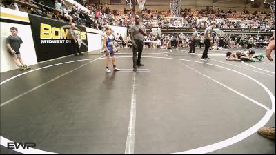 55 lbs Rr Rnd 1 - Christian Castillo, Wesley Wrestling Club vs Caleb Boyd, Harrah Little League Wrestling
