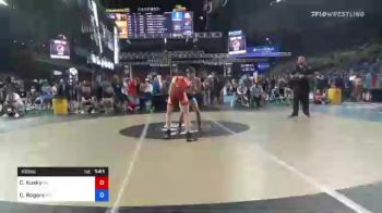 100 lbs Consi Of 16 #2 - Cael Kusky, Georgia vs Cole Rogers, Montana