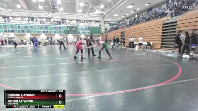 106 lbs Champ. Round 1 - Nicholas Wood, Oceanside vs Hudson Hamann, Steele Canyon