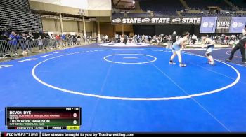 115 lbs Quarterfinal - Trevor Richardson, Mat Demon Wrestling Club vs Devon Dye, Inland Northwest Wrestling Training Center