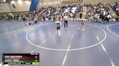 80 lbs Semifinal - Everett Green, South Summit Wrestling Club vs Case Christensen, Wasatch Wrestling Club