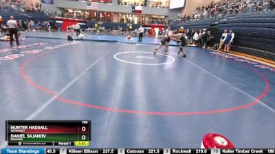 190 lbs Quarterfinal - Daniel Sajanov, Prosper vs Hunter Hadsall, Tecumseh