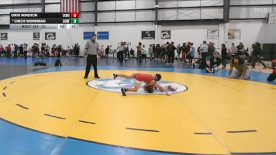 70 lbs Champ. Round 3 - Orin Winston, Capital City Wrestling Club vs Cinch Workman, North Carolina Wrestling Facto