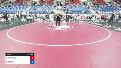 120 lbs Rnd Of 64 - Vinny Mayberry, Iowa vs Edwin Sierra, California