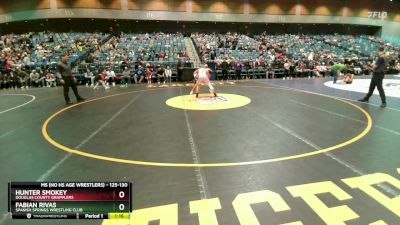 125-130 lbs Round 2 - Fabian Rivas, Spanish Springs Wrestling Club vs Hunter Smokey, Douglas County Grapplers